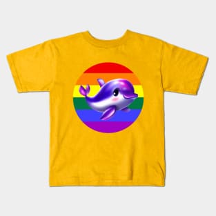 Dolphin LGBT Pride Kids T-Shirt